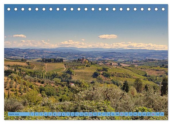 Produktbild: Impressionen aus San Gimignano (Tischkalender 2026 DIN A5 quer), CALVENDO Monatskalender
