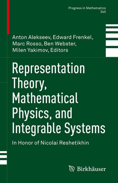 Produktbild: Representation Theory, Mathematical Physics, and Integrable Systems