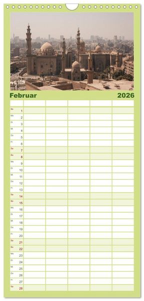 Produktbild: Familienplaner 2026 - &Auml;gypten - Im Land der Pyramiden mit 5 Spalten (Wandkalender, 21 x 45 cm) CALVENDO