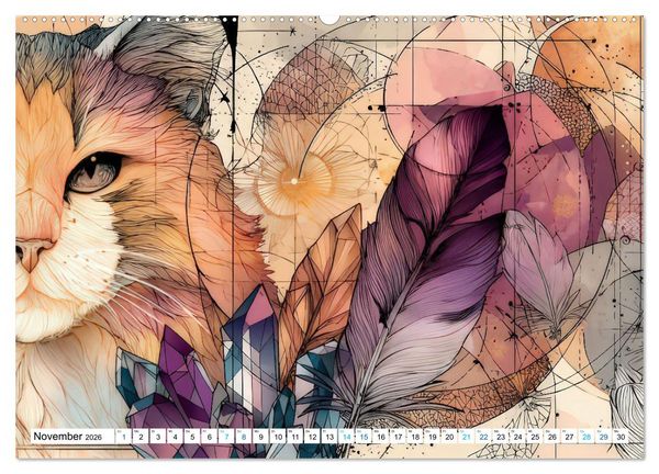 Produktbild: Bohemian Tierzauber (Wandkalender 2026 DIN A2 quer), CALVENDO Monatskalender