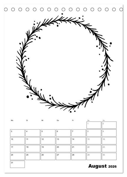 Produktbild: Rahmen Bastel-Kalender - DIY Fotos-Spr&uuml;che-Zitate (Tischkalender 2026 DIN A5 hoch), CALVENDO Monatskalender