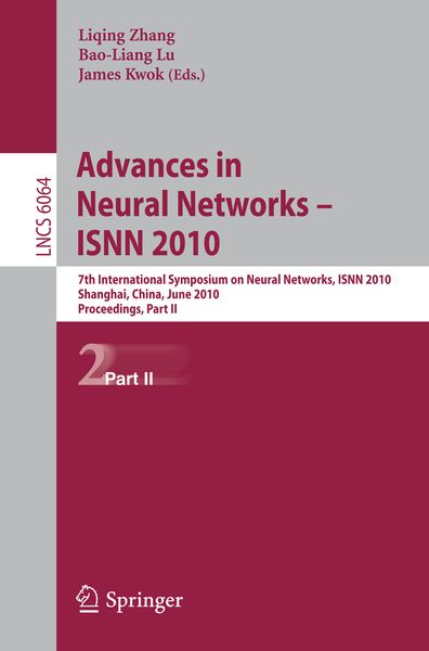 Produktbild: Advances in Neural Networks -- ISNN 2010