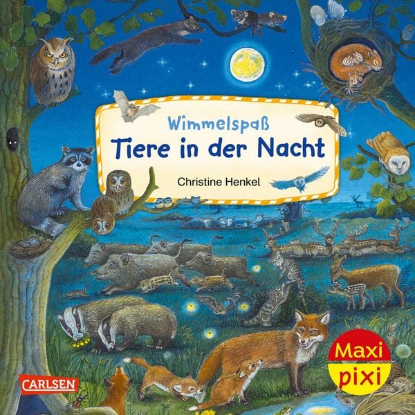 Produktbild: Maxi Pixi 425: Wimmelspa&szlig; Tiere in der Nacht