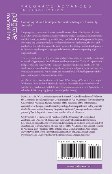 Produktbild: Language, Discourse and Social Psychology