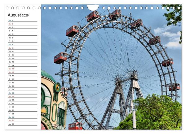 Produktbild: Wien - Haupstadt mit Charme (Wandkalender 2026 DIN A4 quer), CALVENDO Monatskalender
