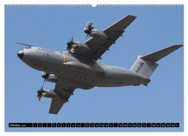 Produktbild: Augenblicke in der Luft: Airbus A400M (hochwertiger Premium Wandkalender 2026 DIN A2 quer), Kunstdruck in Hochglanz