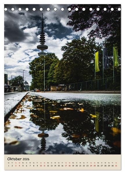 Produktbild: Hamburg Spiegelungen 2026 (Tischkalender 2026 DIN A5 hoch), CALVENDO Monatskalender