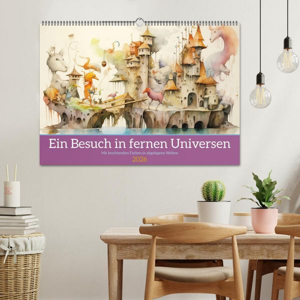 Produktbild: Ein Besuch in fernen Universen (Wandkalender 2026 DIN A2 quer), CALVENDO Monatskalender