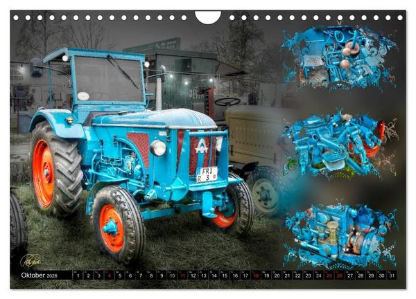 Produktbild: Oldtimer - Traktoren (Wandkalender 2026 DIN A4 quer), CALVENDO Monatskalender