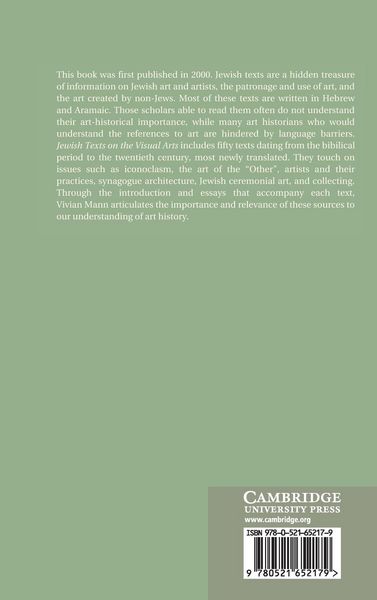 Produktbild: Jewish Texts on the Visual Arts