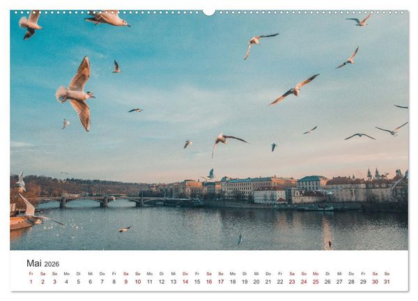 Produktbild: Prag - Die wundersch&ouml;ne Hauptstadt von Tschechien. (hochwertiger Premium Wandkalender 2026 DIN A2 quer), Kunstdruck in Hochglanz