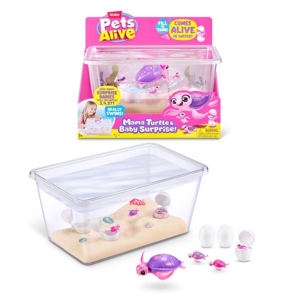 Produktbild: ZURU Pets Alive - Mommy Turtle & Baby Surprise