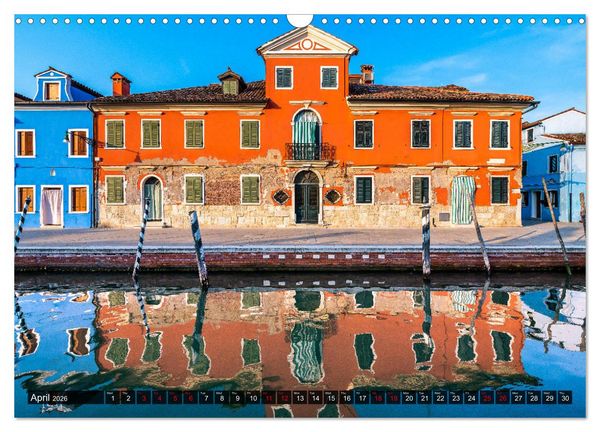 Produktbild: Burano - The colourful island (Wall Calendar 2026 DIN A3 landscape), CALVENDO 12 Month Wall Calendar