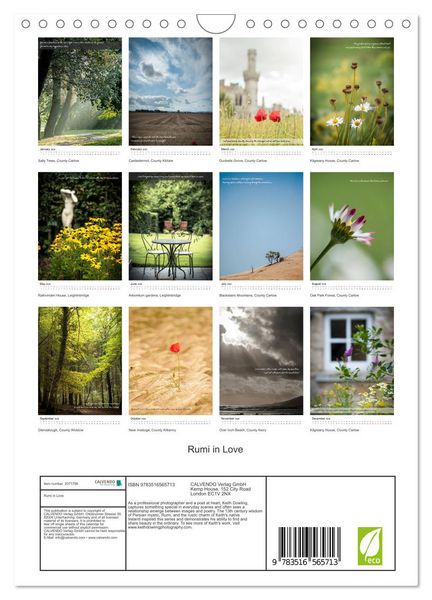 Produktbild: Rumi in Love (Wall Calendar 2026 DIN A4 portrait), CALVENDO 12 Month Wall Calendar