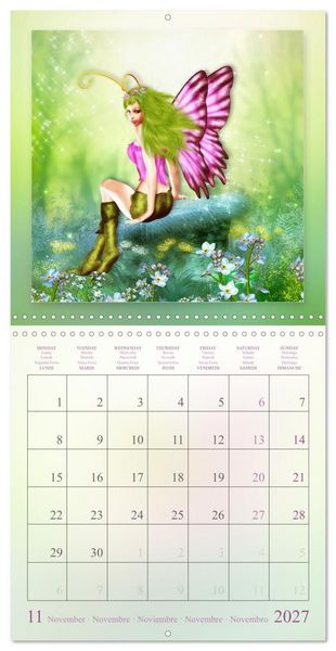 Produktbild: Twinkling Fairies (Wall Calendar 2027 12 &times; 12 Inch) CALVENDO 12 Month Wall Calendar