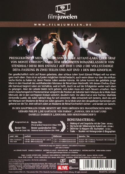 Produktbild: Rot und Schwarz [3 DVDs]