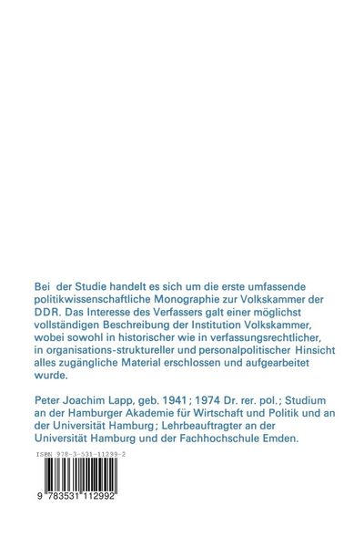 Produktbild: Die Volkskammer der DDR