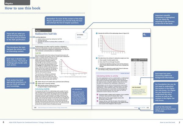 Produktbild: AQA GCSE Physics for Combined Science: Trilogy 9-1 Student Book