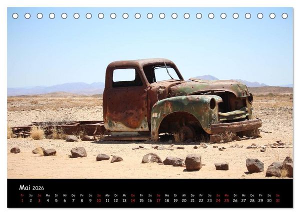 Produktbild: Faszination Namibia - Oldtimer mal anders (Tischkalender 2026 DIN A5 quer), CALVENDO Monatskalender