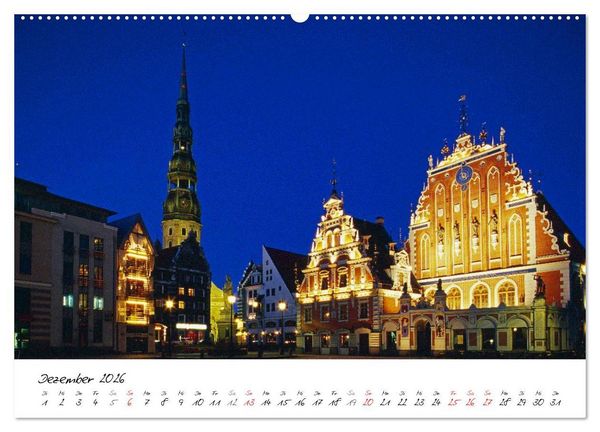 Produktbild: Litauen und Lettland (hochwertiger Premium Wandkalender 2026 DIN A2 quer), Kunstdruck in Hochglanz