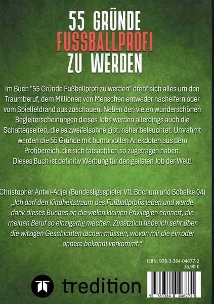 Produktbild: 55 Gr&uuml;nde Fu&szlig;ballprofi zu werden
