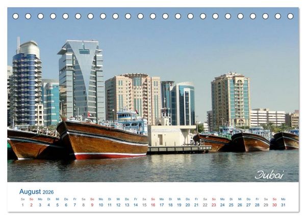 Produktbild: Vereinigte Arabische Emirate (Tischkalender 2026 DIN A5 quer), CALVENDO Monatskalender