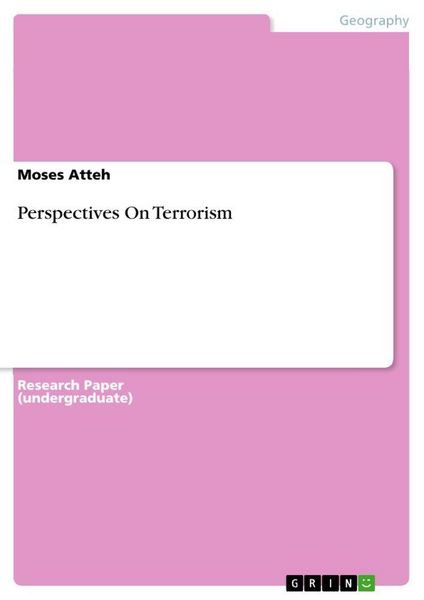 Produktbild: Perspectives On Terrorism
