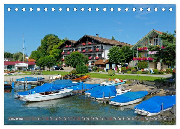 Produktbild: Traumhafter Chiemsee &ndash; Impressionen vom Bayerischen Meer (Tischkalender 2026 DIN A5 quer), CALVENDO Monatskalender