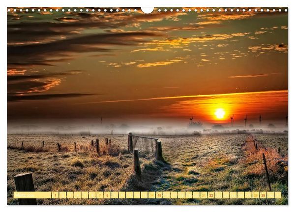 Produktbild: Friesland, verzauberte Landschaft an der Nordsee (Wandkalender 2026 DIN A3 quer), CALVENDO Monatskalender