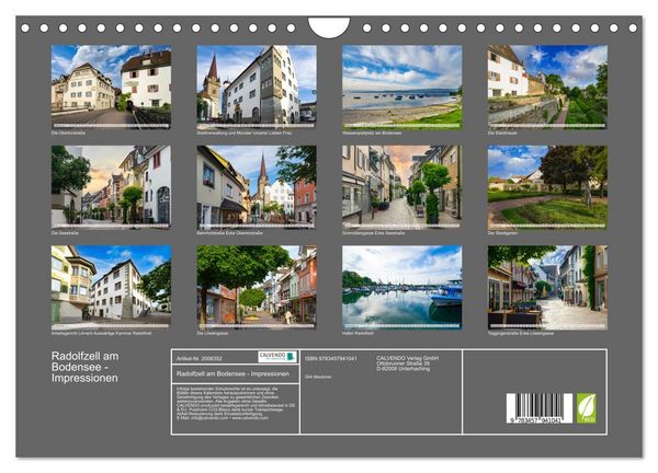 Produktbild: Radolfzell am Bodensee - Impressionen (Wandkalender 2026 DIN A4 quer), CALVENDO Monatskalender