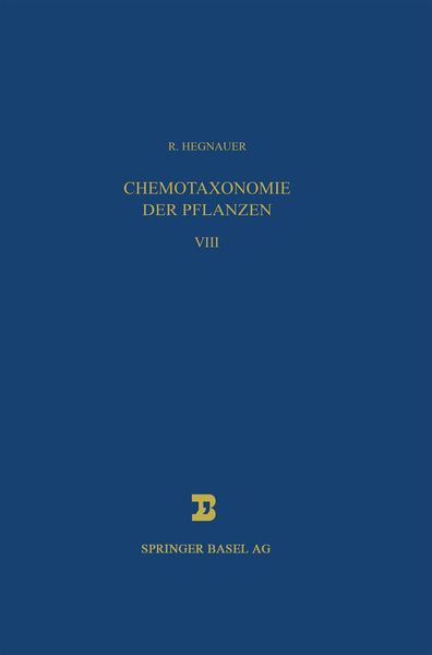 Produktbild: Chemotaxonomie der Pflanzen