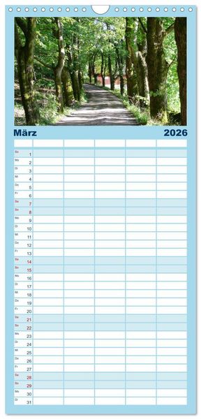 Produktbild: Familienplaner 2026 - Unterwegs in Schweden mit 5 Spalten (Wandkalender, 21 x 45 cm) CALVENDO