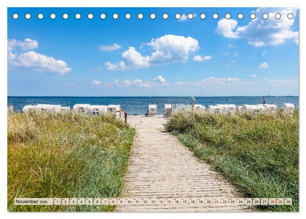 Produktbild: Ostseeb&auml;der an der L&uuml;becker Bucht (Tischkalender 2026 DIN A5 quer), CALVENDO Monatskalender