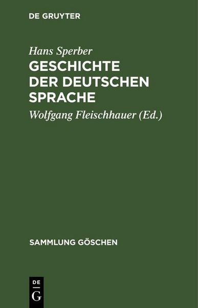 Produktbild: Geschichte der deutschen Sprache