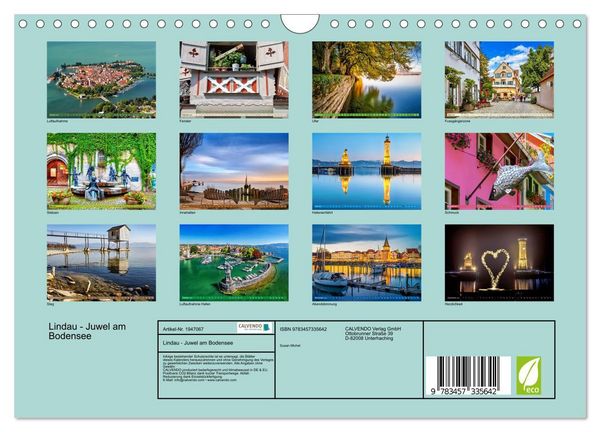 Produktbild: Lindau - Juwel am Bodensee (Wandkalender 2026 DIN A4 quer), CALVENDO Monatskalender