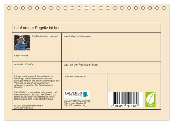 Produktbild: Lauf an der Pegnitz ist bunt (Tischkalender 2026 DIN A5 quer), CALVENDO Monatskalender