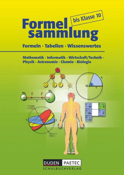 Formelsammlung bis Klasse 10, Taschenbuch von Lutz Engelmann,Uwe Bahro,Frank-Michael Becker,Christine Ernst,Sonja Huster, Duden Schulbuch