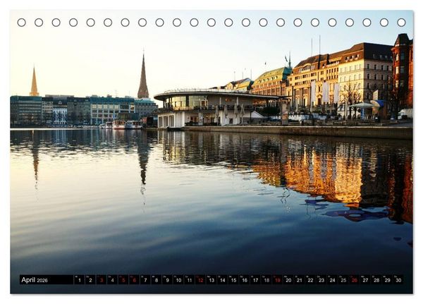 Produktbild: Hamburg - die sch&ouml;nste Stadt der Welt (Tischkalender 2026 DIN A5 quer), CALVENDO Monatskalender