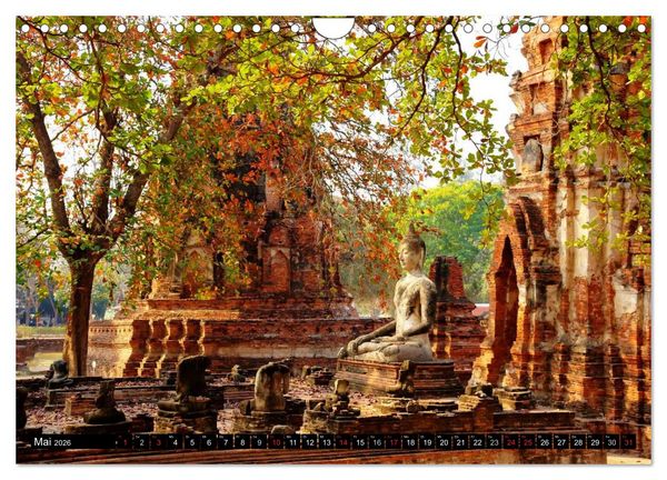 Produktbild: Ayutthaya - Thailands alte Hauptstadt (Wandkalender 2026 DIN A4 quer), CALVENDO Monatskalender