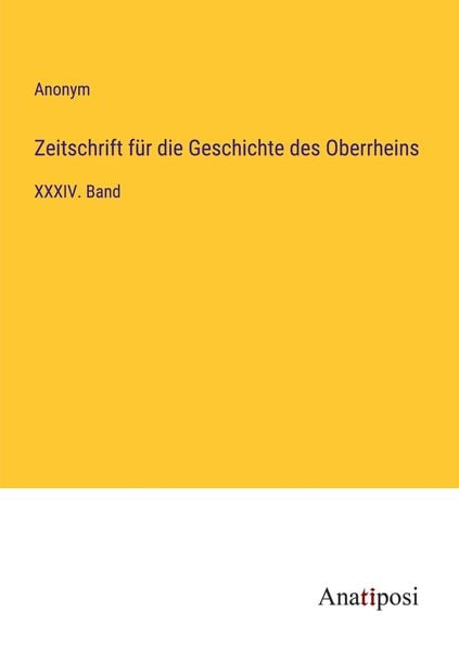 Produktbild: Zeitschrift f&uuml;r die Geschichte des Oberrheins