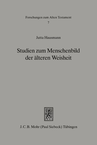Produktbild: Studien zum Menschenbild der &auml;lteren Weisheit (Spr 10ff)