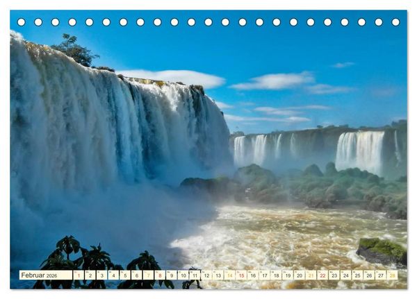 Produktbild: Iguazu Wasserf&auml;lle - S&uuml;damerika (Tischkalender 2026 DIN A5 quer), CALVENDO Monatskalender