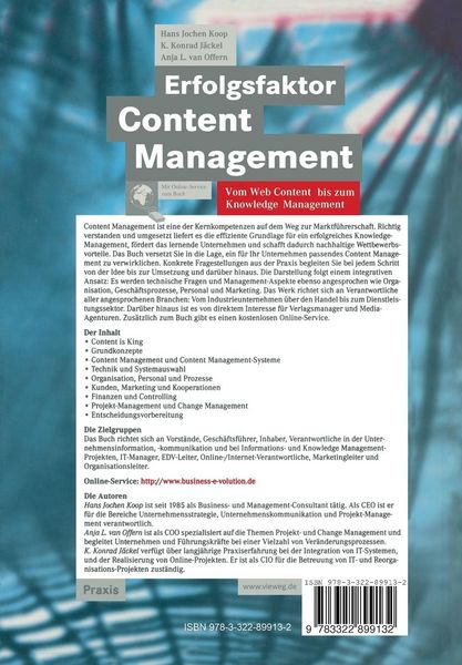 Produktbild: Erfolgsfaktor Content Management