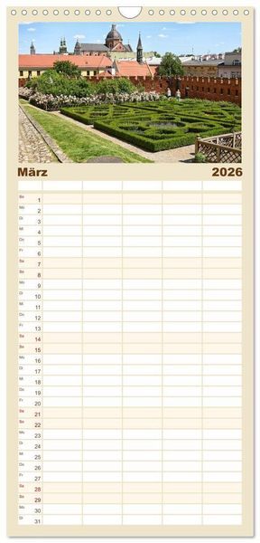 Produktbild: Familienplaner 2026 - Besucht doch mal Krakau mit 5 Spalten (Wandkalender, 21 x 45 cm) CALVENDO