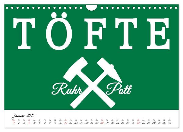 Produktbild: Ruhrpott Vokabeln (Wandkalender 2026 DIN A4 quer), CALVENDO Monatskalender