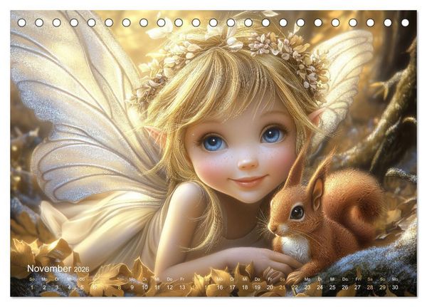 Produktbild: Feenstaub und Kinderlachen (Tischkalender 2026 DIN A5 quer), CALVENDO Monatskalender