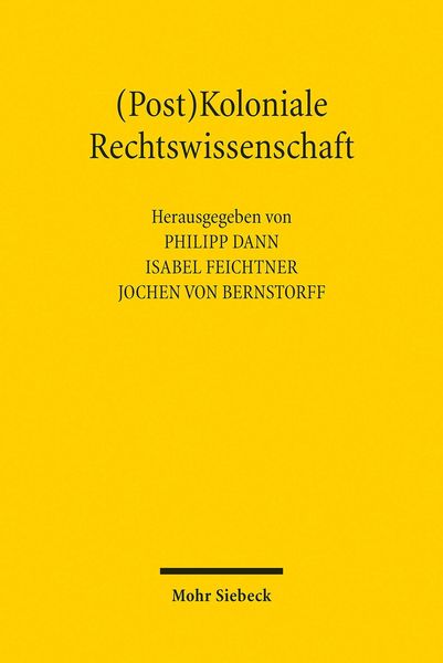 Produktbild: (Post)Koloniale Rechtswissenschaft