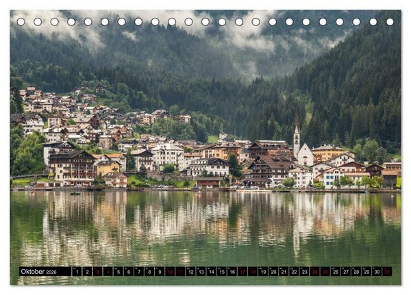 Produktbild: Bergseen in den Dolomiten (Tischkalender 2026 DIN A5 quer), CALVENDO Monatskalender