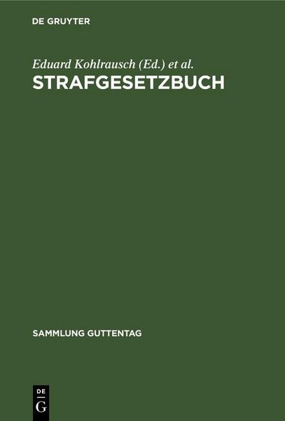 Produktbild: Strafgesetzbuch
