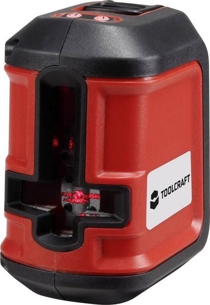 Produktbild: TOOLCRAFT CL8 Kreuzlinienlaser inkl. Stativ, selbstnivellierend Reichweite (max.): 8m